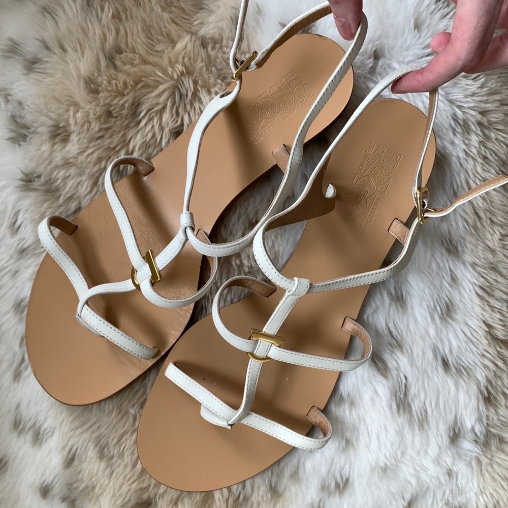 🆕🔥FERRAGAMO Gancino Sexy Strappy Leather Sandals - Picture 3 of 8